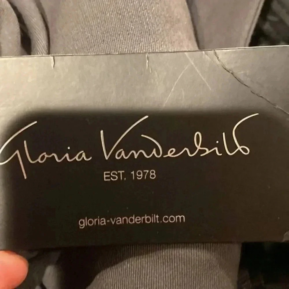 NWT GLORIA VANDERBILT Prudence Stretch Slacks Pants Grey Mountain Size 16 - Picture 5 of 7